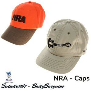 NRA Lot NASHVILLE 2015 144TH Annual Meeting Embroidered Volunteer Cap + Orange